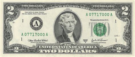 USA $2 bill — Museum of Failure