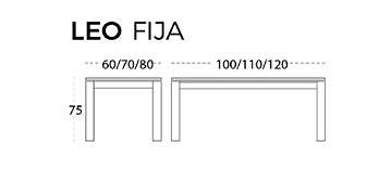 Mesa De Cocina Cristal Fija Leo IdeaHome Alta Calidad