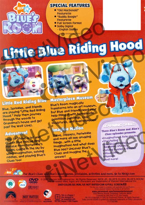 Blues Room Little Blue Riding Hood On Dvd Movie