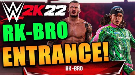 Wwe K How To Make Rk Bro Entrance And Custom Attires Youtube