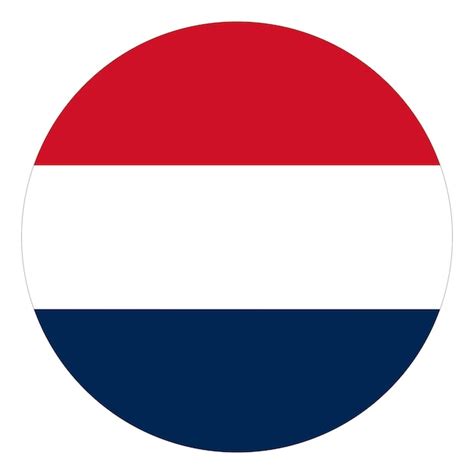 Premium Vector Netherlands Flag In Round Design Shape