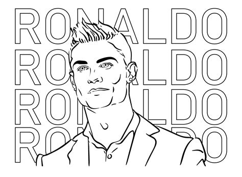 Cristiano Ronaldo Real Madrid Coloriages Gratuits Imprimer