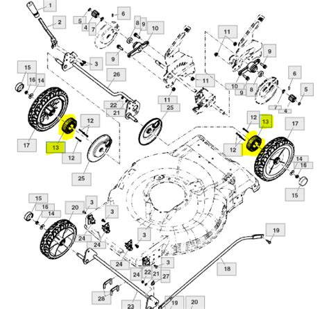 Koło zębate napędu kosiarki John Deere 126T02 JM36 122S75 JM46 GX22849