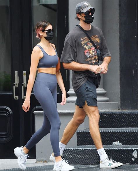 Kaia Gerber Dons A Blue Spandex Set While Showing Off Her Blonder Hair