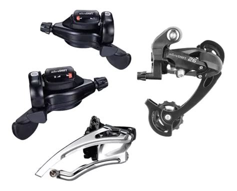 Kit Cambios Mtb Velocidades Microshift Ts Para Triplato Cuotas