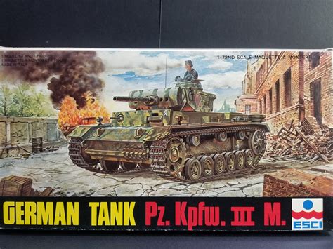 Esci Model Kit German Tank Pz Kpfw Iii M New Etsy