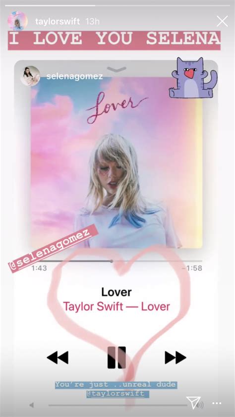 Selena Gomez & Taylor Swift's Friendship Instagram Moment On Lover—OMG