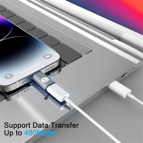 Paquete De Adaptadores Lightning Hembra A Usb C Macho Conector De