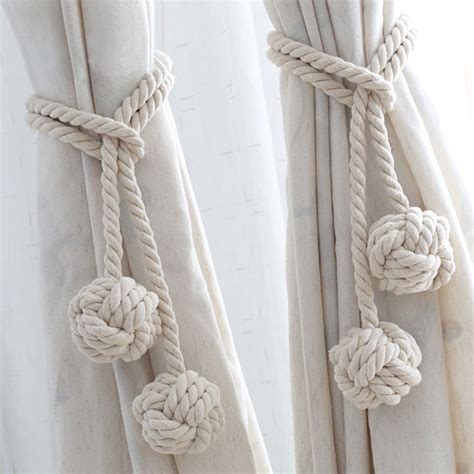 2 Pack Rustic Curtain Tiebacks 2balls Outdoor Curtain Drapery