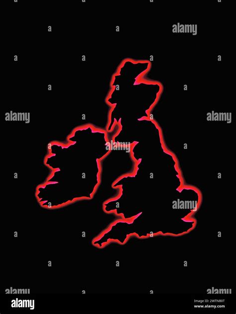 Outline Map Of Britain Hi Res Stock Photography And Images Alamy