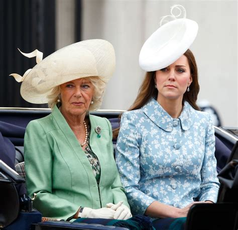 Kate Middletons First Curtsy To Queen Camilla Caught On Camera See