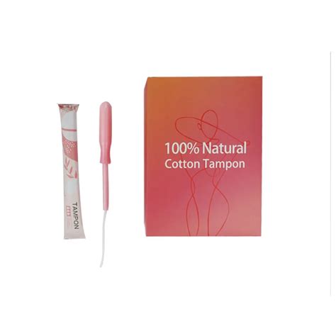 Wholesale Bulk 100 Organic Cotton Menstrual Tampon Vagina Catheter Tampon Applicator Tampons