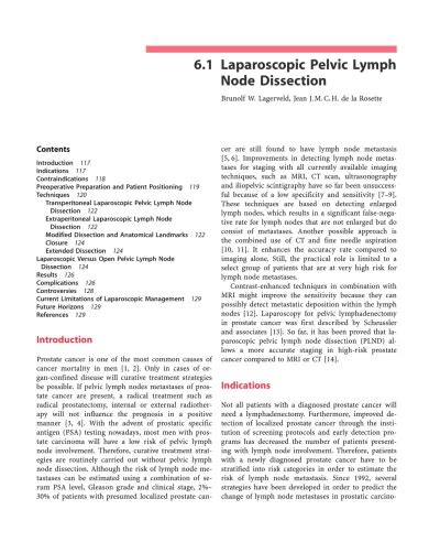 6 1 Laparoscopic Pelvic Lymph Node Dissection