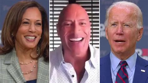 Us Election The Rock Endorses Joe Biden And Kamala Harris Us News Sky News