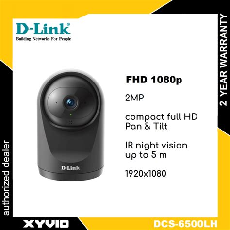 D LINK DCS 6500LH Compact Full HD Pan Tilt Wi Fi Camera Lazada