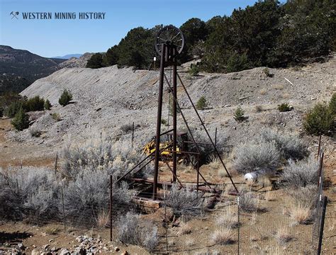 Small Headframe At The Kelly Mine Western Mining History