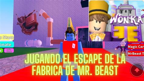 JUGANDO ESCAPE DE LA FABRICA DE MR BEAST JHUMAGAMER YouTube