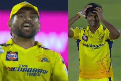 Ms Dhoni Loses Cool Vents Anger On Matheesha Pathirana During Ipl