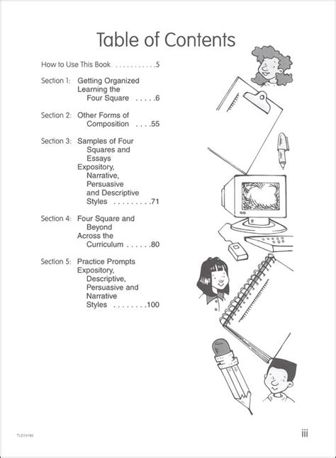 Four Square Writing Method Grades 7 9 Teaching And Learning Company 9781573101905