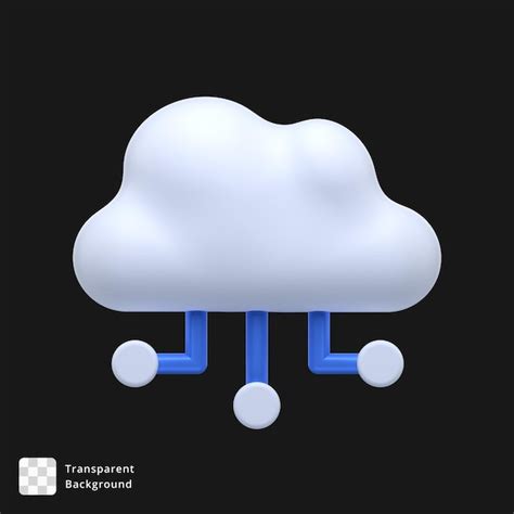 Icono 3d De Una Nube Archivo PSD Premium