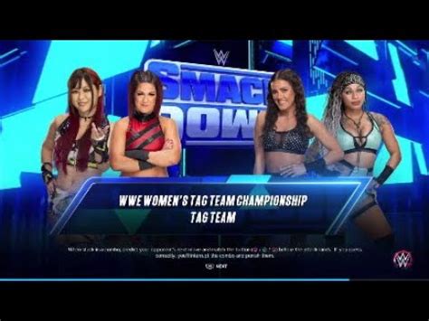 Wwe Smackdown Damage Ctrl Vs Carter Chance Woman S Tag Team