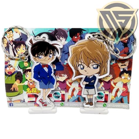 Gantungan Kunci Anime Detective Conan Conan X Ai Haibara Couple