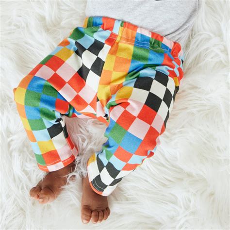 Renegade Craft Baby Kid Leggings Circus Checkers