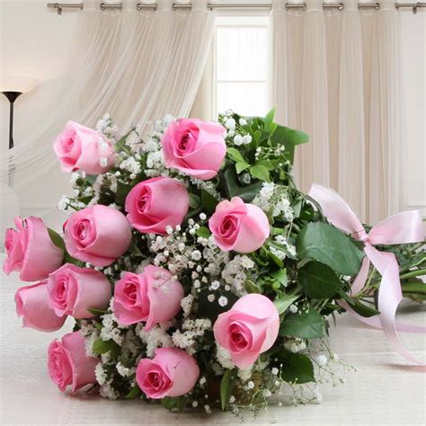 Flowers Bouquet Roses Pink