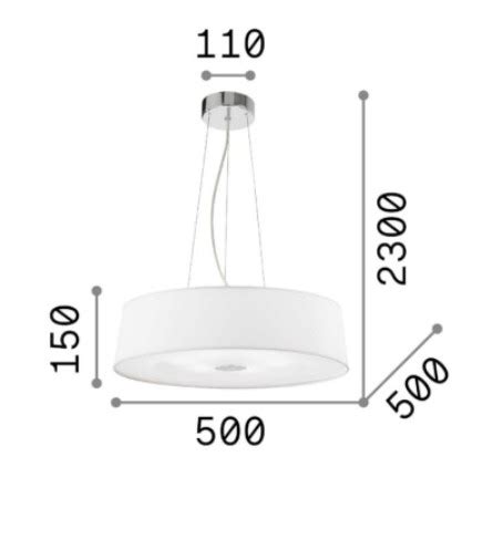 Ideal Lux Hilton Sp Round Bianco