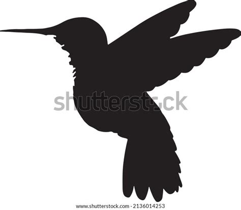 Bird Silhouette Vector Black White Stock Vector (Royalty Free ...