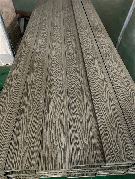 Teak Color Outdoor Engineered Floor Anti Slip WPC Composite Floor 3D