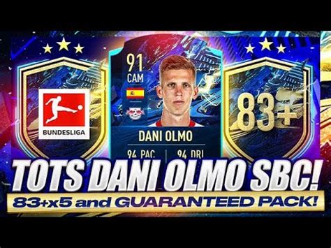 MY BUNDESLIGA TOTS GUARANTEE PACK INSANE 91 5 SKILLS DANI OLMO FIFA