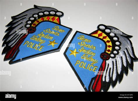 Reno Sparks Indian Colony Police Patch Stock Photo - Alamy