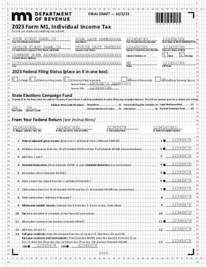 Fillable Online Minnesota Income Tax Brackets Standard Deduction And