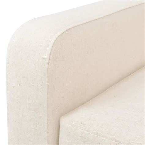 Tip Fauteuil Blanc Cr Me Tissu Yosoo Dx Cdiscount Maison