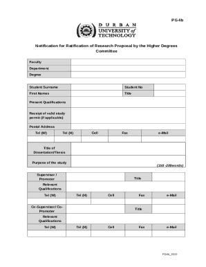 Postgraduate S Doc Template PdfFiller