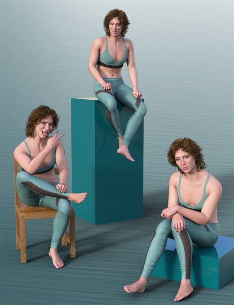 JW Sitting Poses For Genesis 9 | 3d Models for Daz Studio and Poser