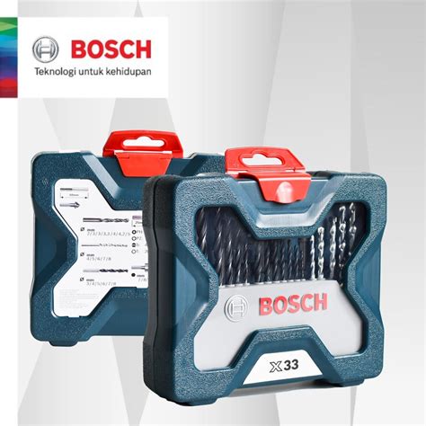 Jual Mata Bor Set Bosch Pcs X Line Lengkap Besi Beton Kayu Obeng