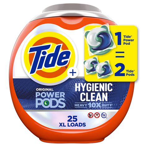 Tide Power Pods Laundry Detergent Soap Packs Hygienic Clean Original