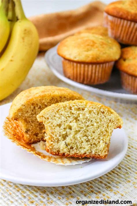 Banana Muffins From Cake Mix Organized Island