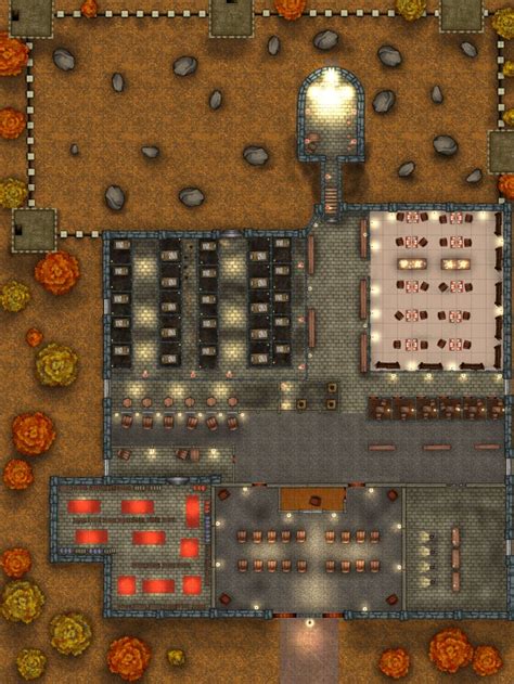 Prison/Police Station Battle Map : battlemaps