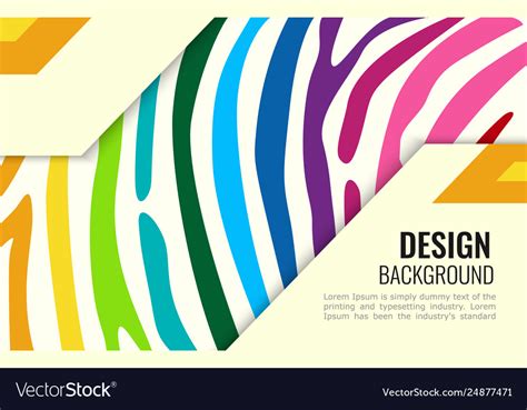 Bright Colourful Horizontal Abstract Wallpaper Vector Image