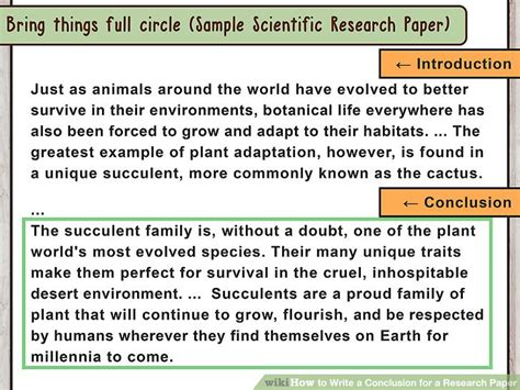 How To Write A Good Conclusion Examples