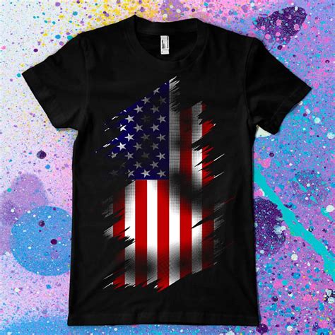 Usa Flag T Shirt Design Tshirt Factory