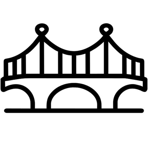 Premium Vector Bridge Icon Outline