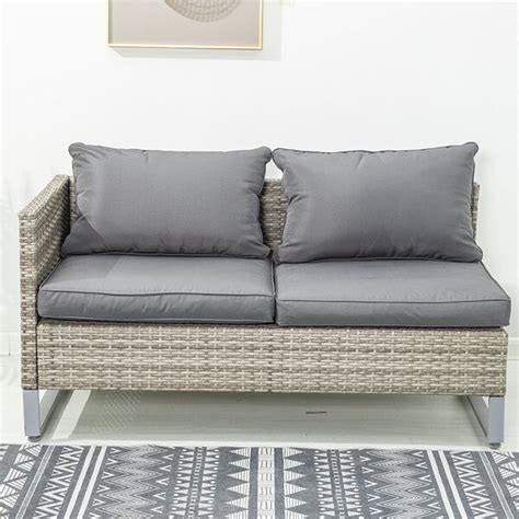 Corrigan Studio Kowsar Piece Rattan Sofa Seating Group With Cushions