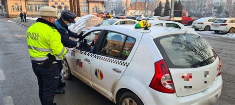 FOTO Razie în trafic la Câmpia Turzii TAXIMETRIȘTII în vizor Un