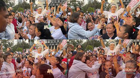 Vp Sara Duterte Dumating Sa Th Day Ng Laban Kasama Ang Bayan Prayer Rally