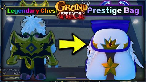 Gpo How To Trade Up Legendary Chests To Prestige Bag Youtube