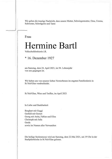 Parte F R Hermine Bartl Pax Requiem